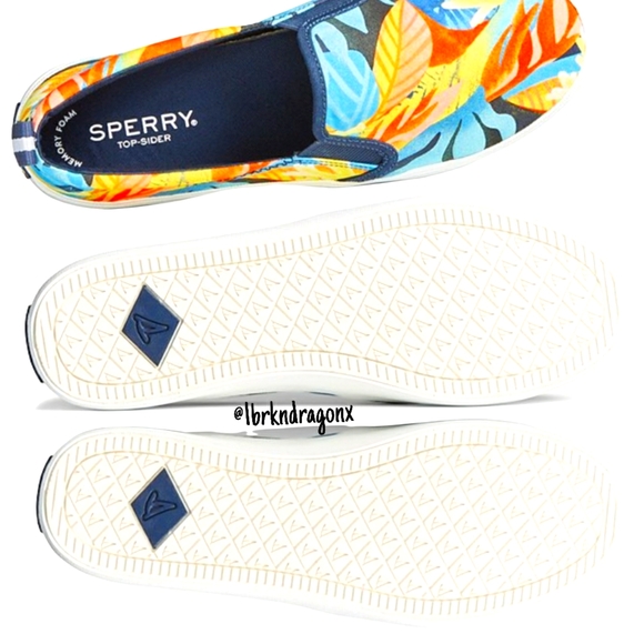 Sperry UnderWater Corals Women's Slipon Canvas Sneaker 🌟 NWT 💕 LIMITED EDITION - Picture 9 of 16